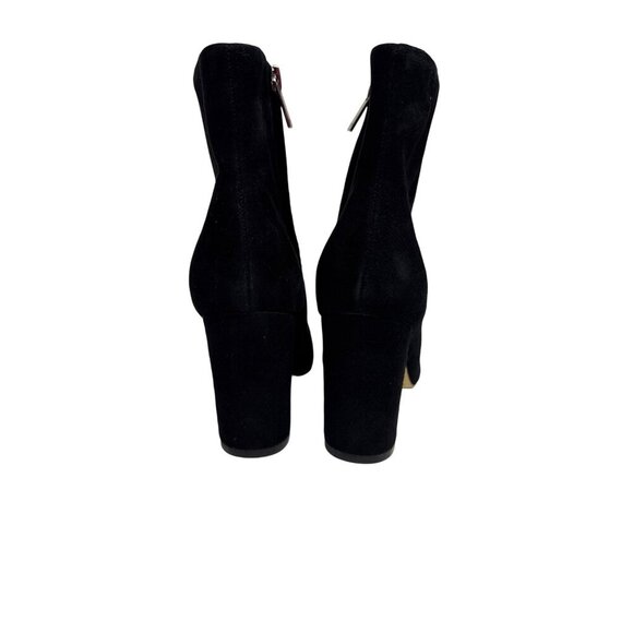 Marc Fisher Women's Boots Ulani Heeled Bottie Black Suede Zip Pointed Size 5.5 - Picture 4 of 10